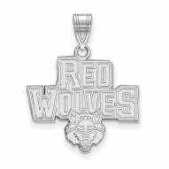 Arkansas State Red Wolves NCAA Sterling Silver Large Pendant