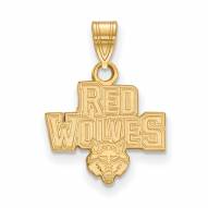Arkansas State Red Wolves Sterling Silver Gold Plated Small Pendant