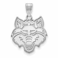 Arkansas State Red Wolves Sterling Silver Large Pendant