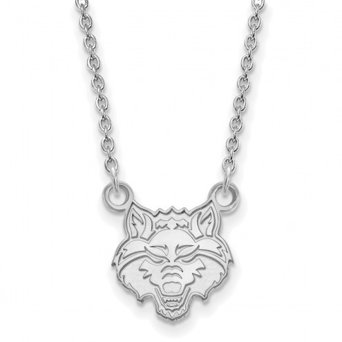 Arkansas State Red Wolves Sterling Silver Small Pendant Necklace