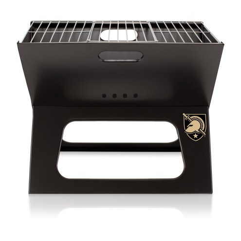 Army Black Knights Black Portable Charcoal X-Grill