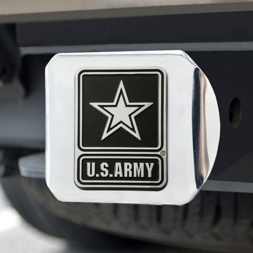 Army Black Knights Chrome Metal Hitch Cover
