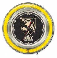 Army Black Knights Neon Clock