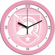 Army Black Knights Pink Wall Clock