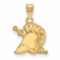 Army Black Knights Sterling Silver Gold Plated Small Pendant