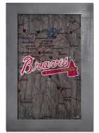 Atlanta Braves 11" x 19" City Map Framed Sign