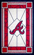 Atlanta Braves 11" x 19" Stained Glass Sign