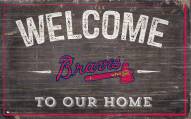 Atlanta Braves 11" x 19" Welcome to Our Home Sign