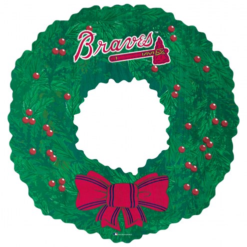 Atlanta Braves 16&quot; Team Wreath Sign