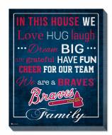 Atlanta Braves 16" x 20" In This House Canvas Print