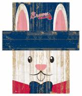 Atlanta Braves 19" x 16" Easter Bunny Head