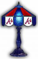 Atlanta Braves 21" Glass Table Lamp