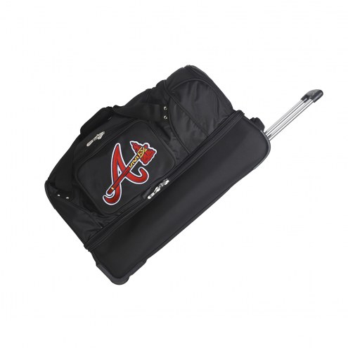 Atlanta Braves 27&quot; Drop Bottom Wheeled Duffle Bag