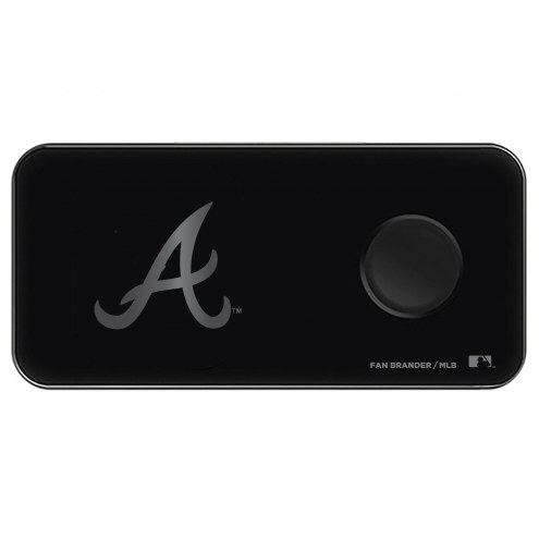 Atlanta Braves 3 in 1 Glass Wireless Charge Pad