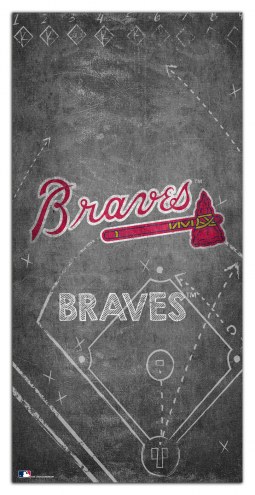 Atlanta Braves 6&quot; x 12&quot; Chalk Playbook Sign