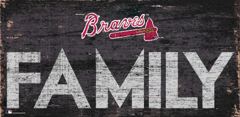 Atlanta Braves 6&quot; x 12&quot; Family Sign