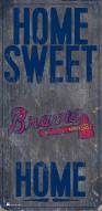 Atlanta Braves 6" x 12" Home Sweet Home Sign