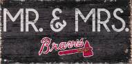 Atlanta Braves 6" x 12" Mr. & Mrs. Sign