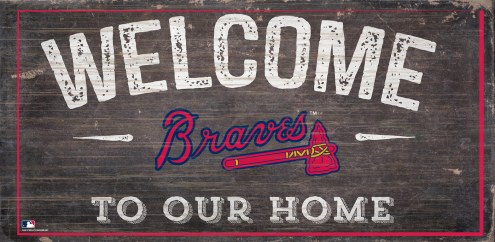 Atlanta Braves 6&quot; x 12&quot; Welcome Sign