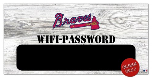 Atlanta Braves 6&quot; x 12&quot; Wifi Password Sign