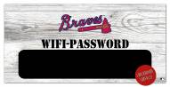 Atlanta Braves 6" x 12" Wifi Password Sign