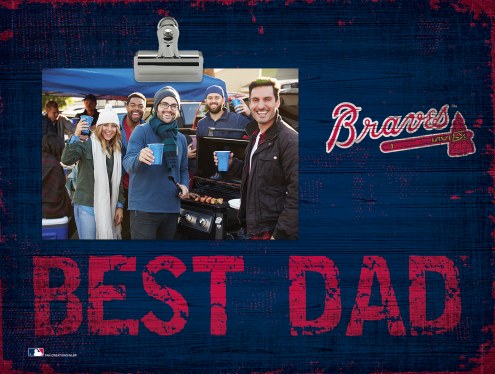 Atlanta Braves Best Dad Clip Frame
