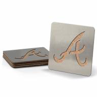 Atlanta Braves Boasters Stainless Steel Coasters - Set of 4