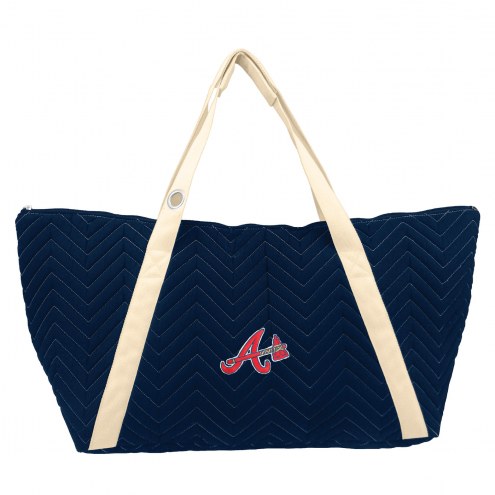 Atlanta Braves Chevron Stitch Weekender Bag