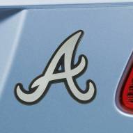 Atlanta Braves Chrome Metal Car Emblem
