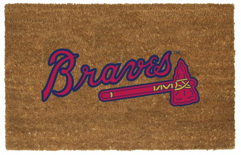 Atlanta Braves Colored Logo Door Mat