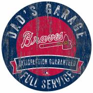 Atlanta Braves Dad's Garage Sign
