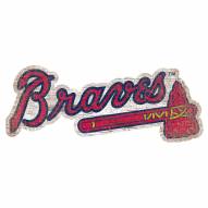 Atlanta Braves Distressed Logo Cutout Sign