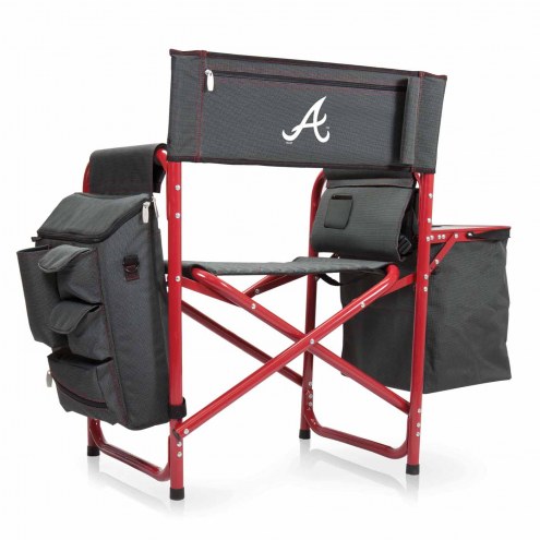 Atlanta Braves Gray/Red Fusion Folding Chair
