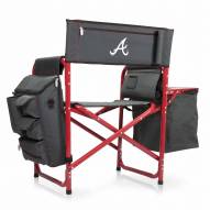 Atlanta Braves Gray/Red Fusion Folding Chair