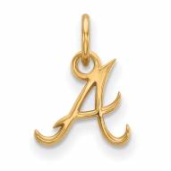 Atlanta Braves MLB Sterling Silver Gold Plated Extra Small Pendant