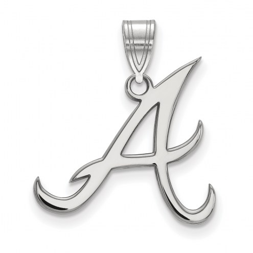 Atlanta Braves Sterling Silver Large Pendant