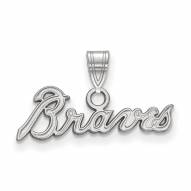 Atlanta Braves Sterling Silver Small Pendant