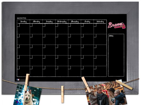 Atlanta Braves Monthly Chalkboard with Frame