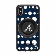 Atlanta Braves OtterBox Symmetry Polka Dot PopSocket iPhone Case