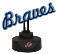 Atlanta Braves Script Neon Desk Lamp