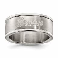 Atlanta Braves Stainless Steel Logo Ring