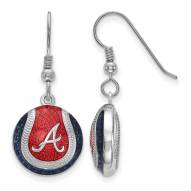 Atlanta Braves Sterling Silver Dangle Earrings