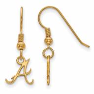 Atlanta Braves Sterling Silver Gold Plated Extra Small Dangle Earrings