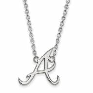 Atlanta Braves Sterling Silver Large Pendant Necklace