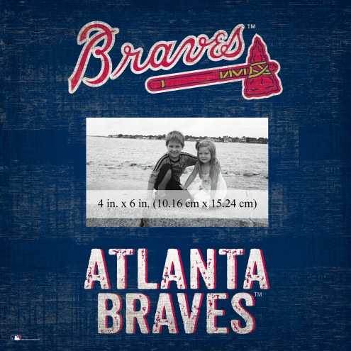 Atlanta Braves Team Name 10&quot; x 10&quot; Picture Frame