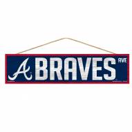 Atlanta Braves Wood Avenue Sign