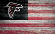 Atlanta Falcons 11" x 19" Distressed Flag Sign