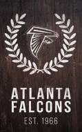 Atlanta Falcons 11" x 19" Laurel Wreath Sign