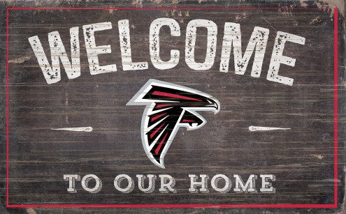 Atlanta Falcons 11&quot; x 19&quot; Welcome to Our Home Sign