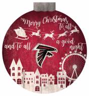 Atlanta Falcons 12" Christmas Village Wall Art